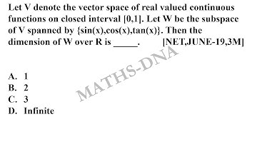 Q12 | CSIR-NET/JRF | MATHEMATICS | JUNE - 2019 | PART - B | LINEAR ALGEBRA