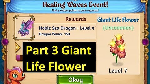 Merge Dragons Healing Waves Event Part 3 - Making a Giant Life Flower Fast