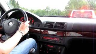 City and motorway driving in a BMW E39 540i