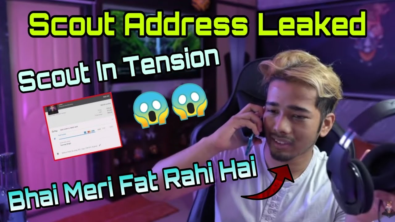 Scout Address Leaked On Live Stream😰 | Scout In Tension😱