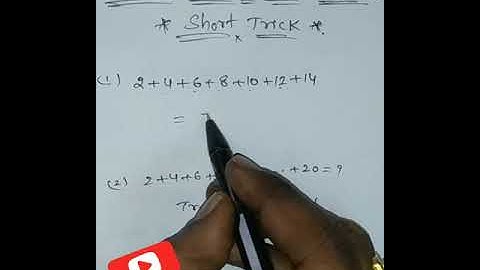 Sum of first  
