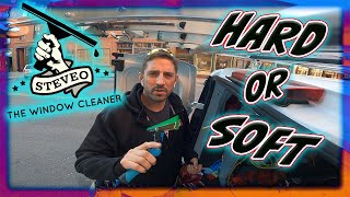 HARD OR SOFT SQUEEGEE RUBBER? | WINDOW CLEANING TOOLS