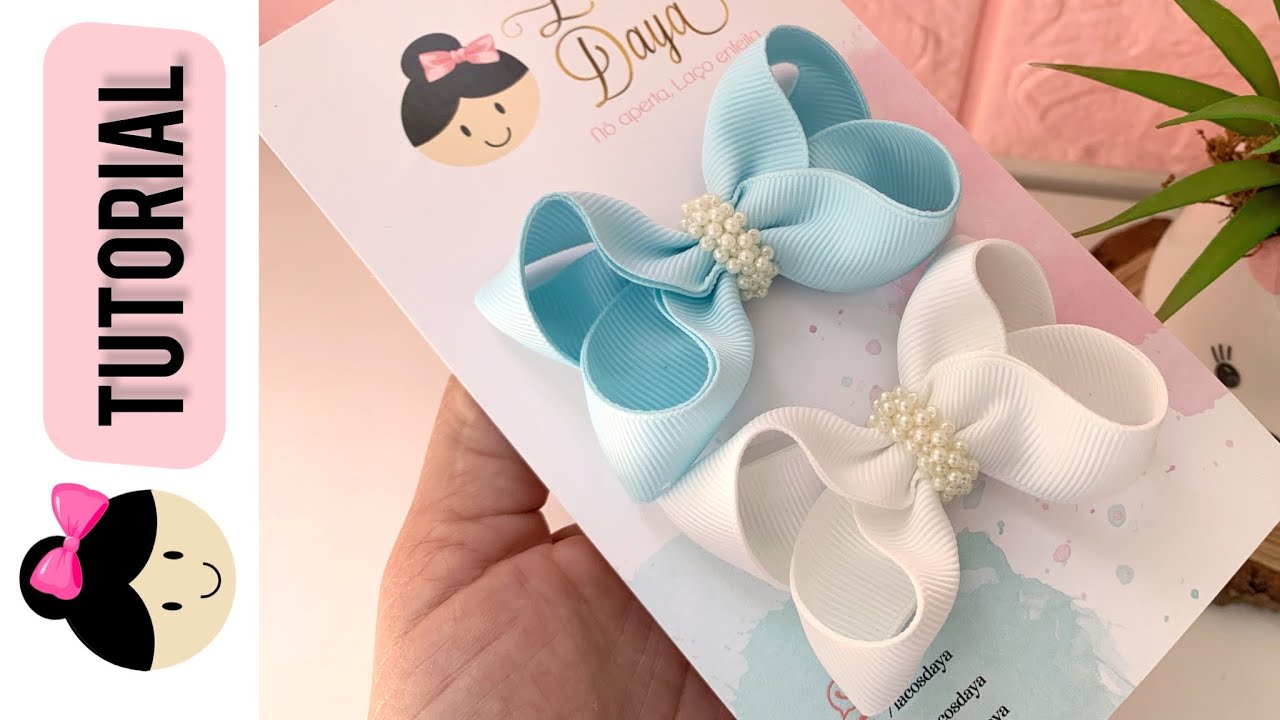 Laço Mini Boutique novo método- FÁCIL DE FAZER - BORDADO