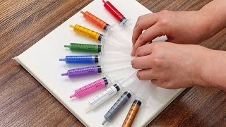 Oddly Satisfying Painting｜How to Milky Way Sky Acrylic Painting With Paint Syringe #895
