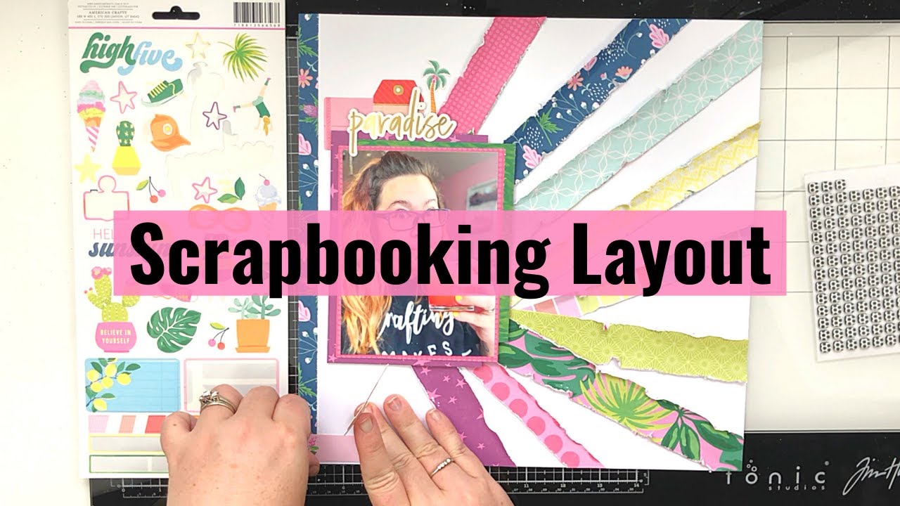 Scrapbooking Layout Process Video: Scraptember