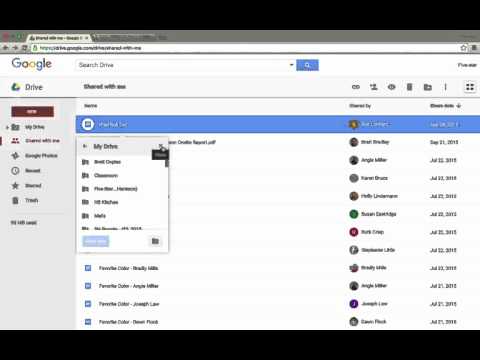 Adding Files & Folder from "Shared with me" into "My Drive"