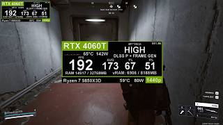 Arc Raiders: 4060 TI + 9850X3D 1440p HIGH DLSS P FRAME GEN