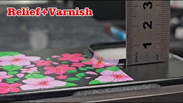 Relief+varnish. A4XP600/A3XP600 UVV PRINTER.