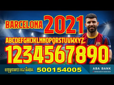 Barcelona font 2021 Kit Football By Black Font Free all Download OTF and AI 2022