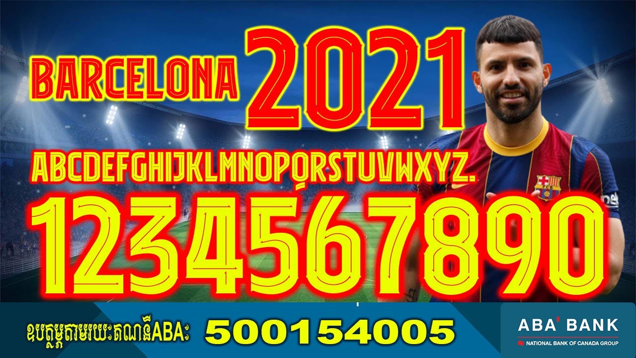 Barcelona font 2021 Kit Football By Black Font Free all Download OTF and AI  2022 - YouTube