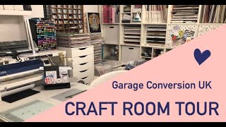Craft Room Tour 2023 – See my whole room in a UK Single Garage Conversion