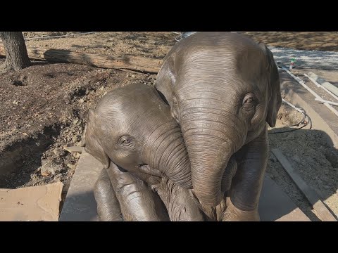 Elephant Statue Installed at Elephant Trek - Cincinnati Zoo