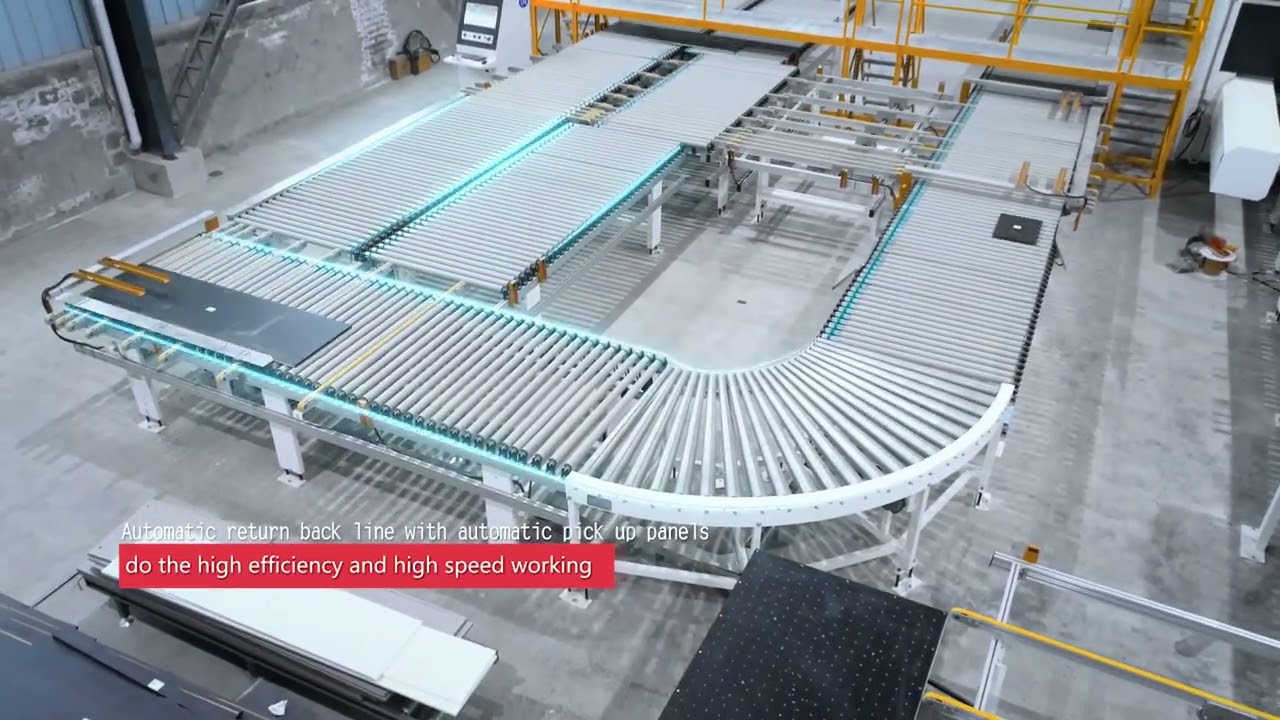 HUAHUA 4.0 Smart production line Panel style furniture manufacturing factory case