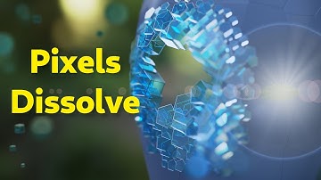 Pixels dissolve effect with Geometry Nodes in Blender - Tutorial