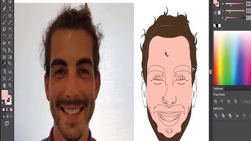 Adobe Illustrator CC 2017 tutorial  How to design a Flat Avatar with details from your image