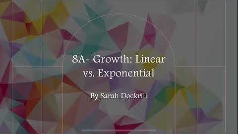 8A- Growth: Linear vs. Exponential, Math 116 Presentation