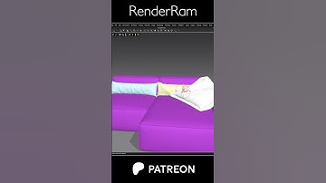 Full Sofa Modeling Tutorial Available On My Patreon  #3dsmax #3dmodeling #marvelousdesigner