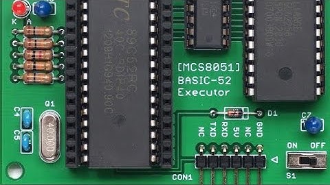 MCS8051 SBC WITH BASIC-52 USING NUVOTON W78E052DDG