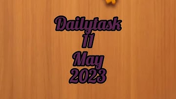 Block jigsaw puzzle daily task today/solved / 11 may 2023 clearboard, collectballs #howto