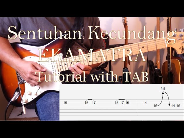EKAMATRA - Sentuhan Kecundang - Guitar Intro, Solo & Outro Tutorial with TAB class=