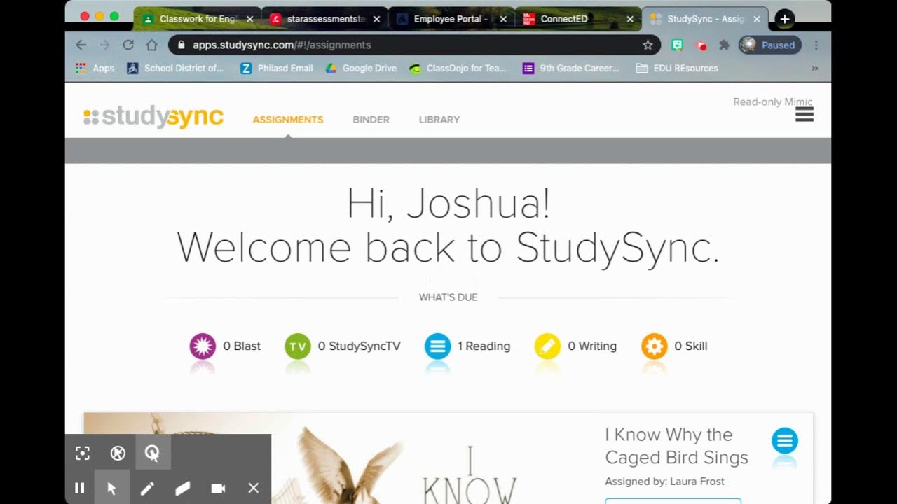 How Do I Get in StudySync?! - YouTube