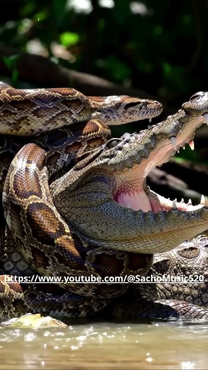 Python vs Crocodile Epic Swamp Battle! (Nature's Fury) - YouTube