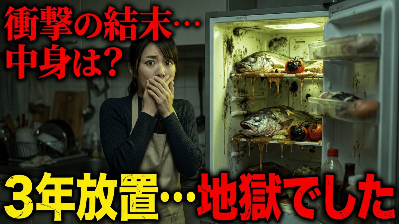 【閲覧注意】3年間放置した冷蔵庫を開けたら、地獄でした。