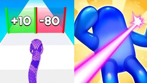 Max Levels Blob Shooter 3D Vs Snake Run Race 3D😜😚🤗😍🤩😏😋All New Max Update Mobile Gameplay WE21