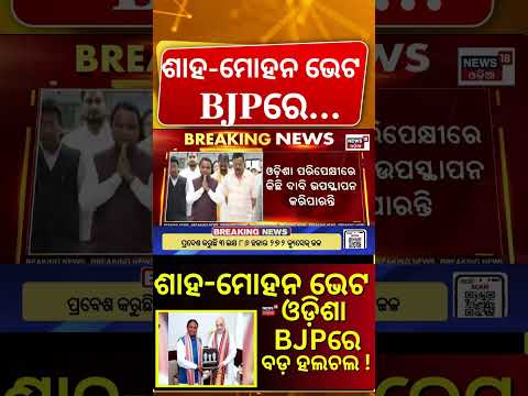 ଦିଲ୍ଲୀରେ ବଡ଼ ବୈଠକ ! Mohan Majhi Meets Amit Shah Today |  Mohan Majhi Amit Shah Meeting