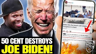 50 Cent CURB STOMPS Biden For Beach Vacation As World BURNS | ‘Get The F*ck Up Joe!'