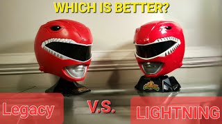 Power Rangers Lightning/Legacy Collection Mighty Morphin Red Ranger Helmets, Comparison and Review