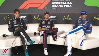 LIVE F1  - Race Press Conference - Azerbaijan GP - ALL PRESS CONFERENCES OF THE WEEK