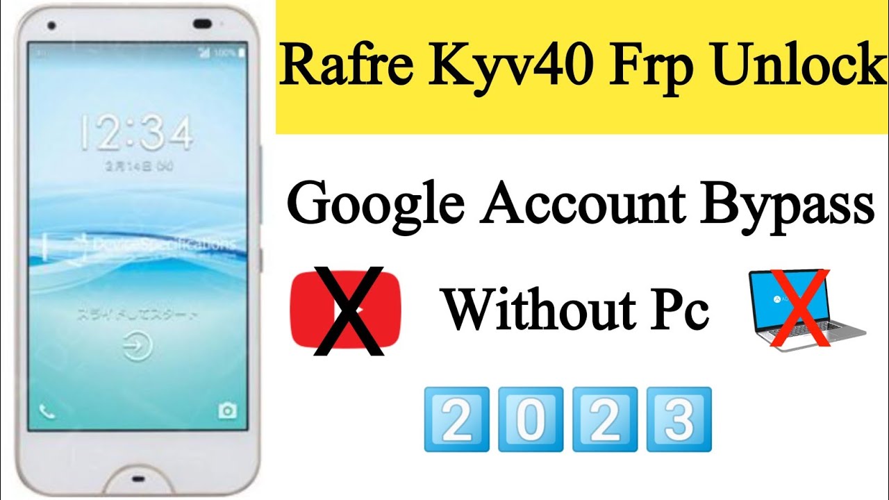 Rafre Kyv40 frp bypass without pc | Kyv40 frp bypass youtube update fix
