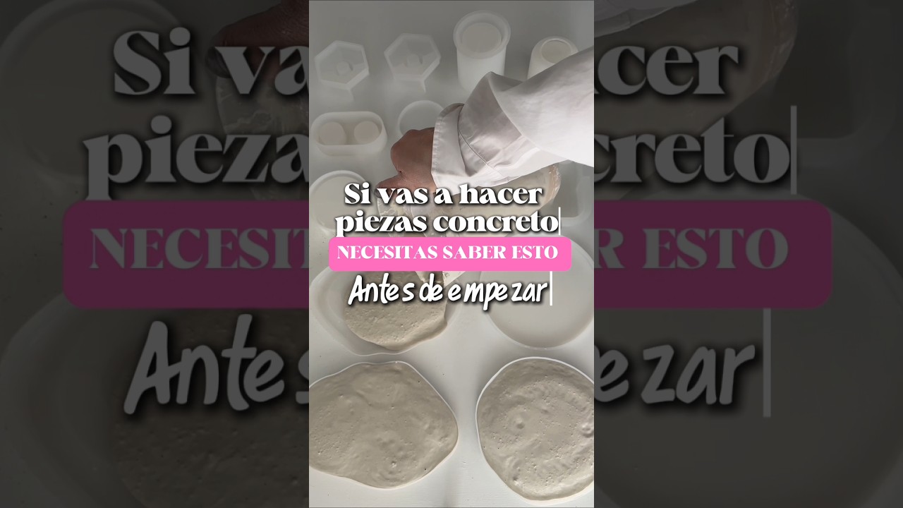 guarda esta receta para crear tus piezas de concreto  duraderas 