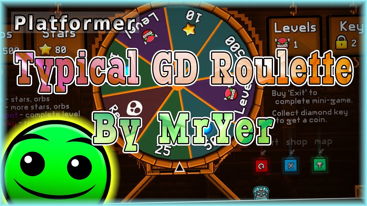 Typical GD Roulette (By MrYer) [All Coins] Geometry Dash YouTube
