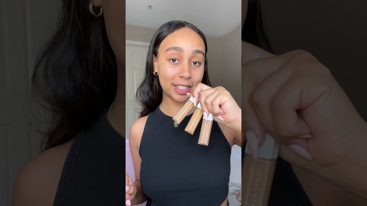 trying the new fenty beauty hydrating concealers🤎 | 