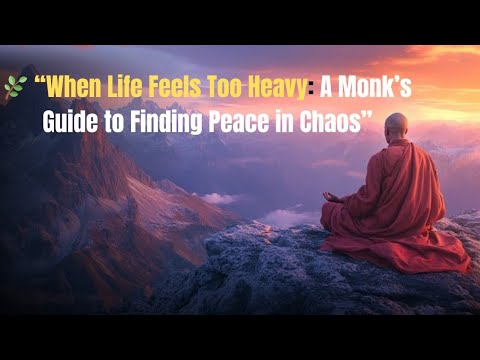 🌿 “When Life Feels Too Heavy: A Monk’s Guide to Finding Peace in Chaos ...