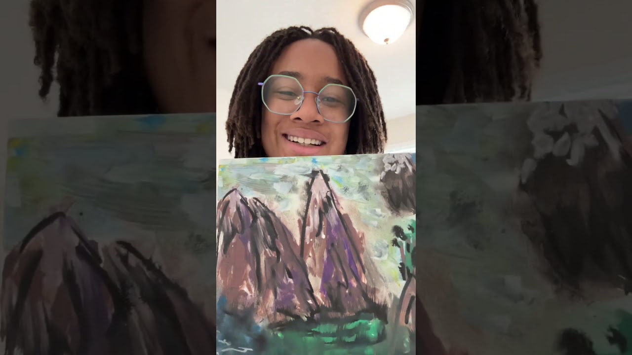 I made a mountain painting -Addy