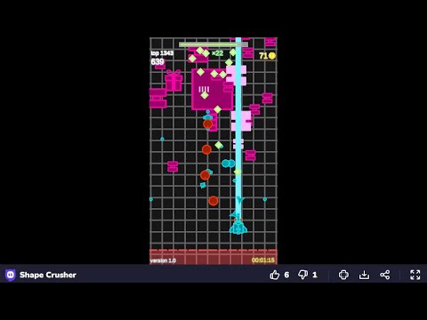 ブラウザゲームで遊ぶ Shape Crusher - YouTube