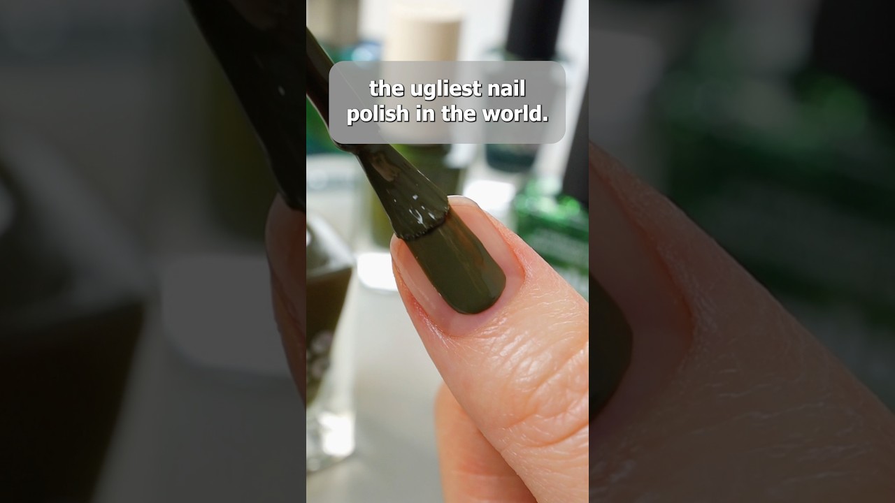 👀 предположительно самый уродливый лак для ногтей в мире... 