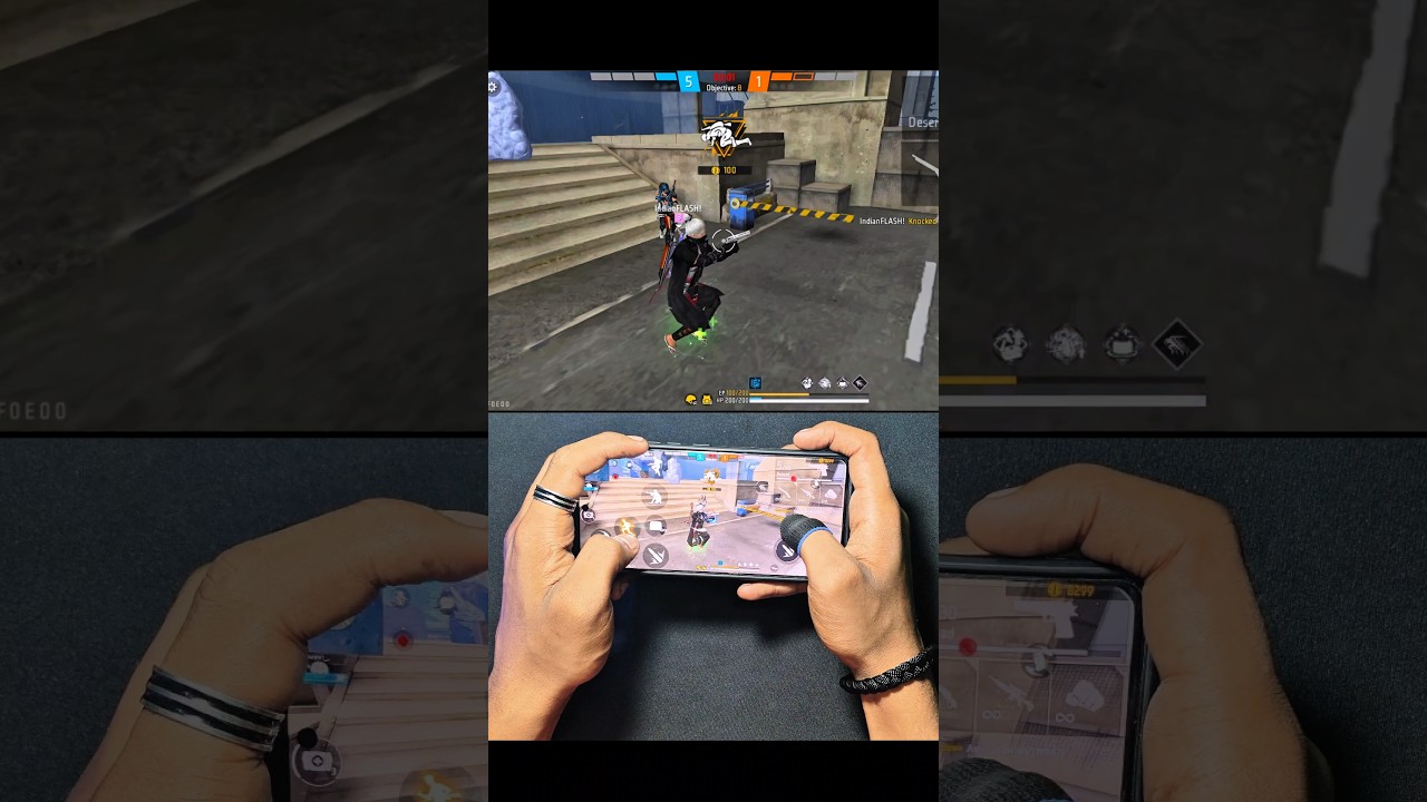 3 Finger Custom Hud Settings ⚙️ free fire 🔥🤯