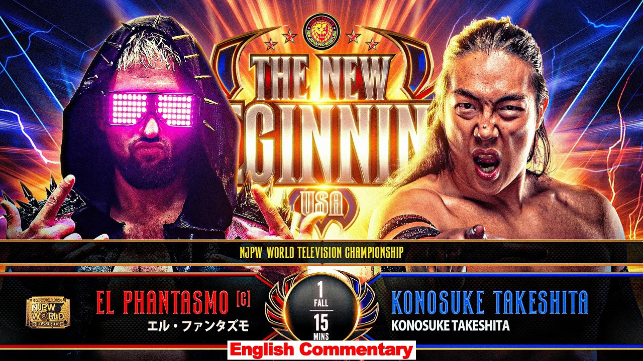 FULL MATCH! El Phantasmo vs KONOSUKE TAKESHITA｜NJPW WORLD TV Championship｜#njnbgusa 1/27/26