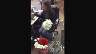 Pugh's Flowers Wedding Bouquet time lapse