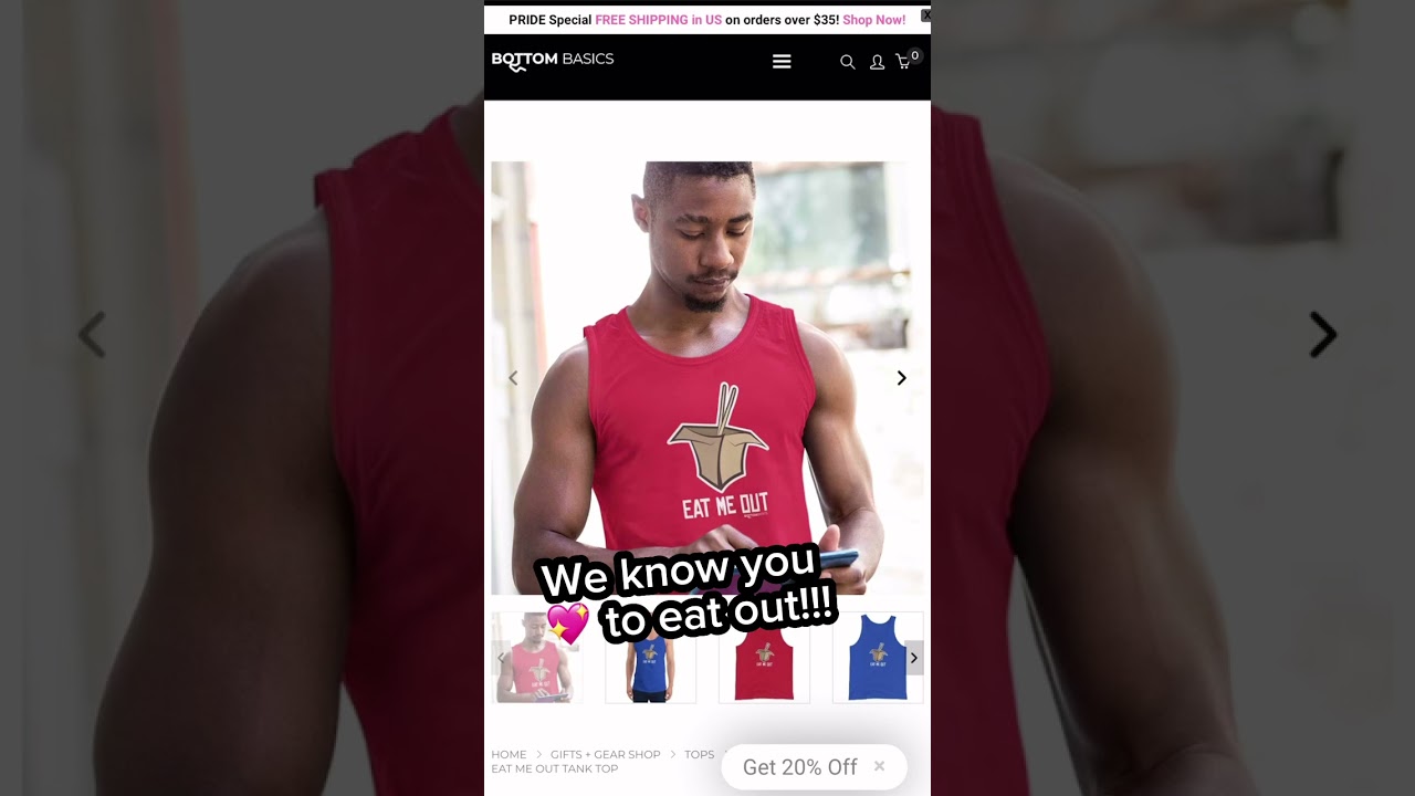 Gay-themed tank tops for the summer. We got 'em. 