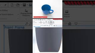 Solidworks Plastic Cup Design 🤩 #shorts #short
