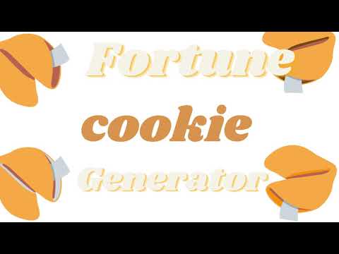 Fortune Cookie Generator in Python