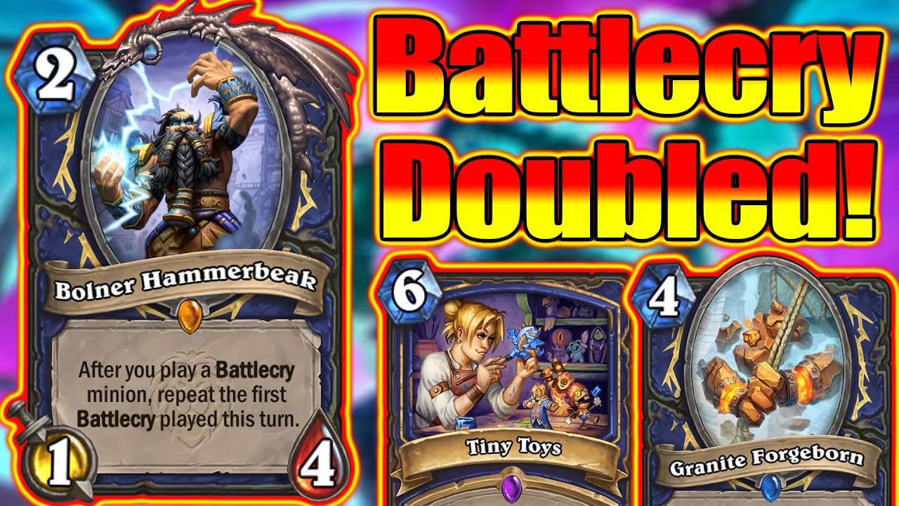How OP Is Tiny Toys? Double Battlecry Elemental Tempo Shaman Wins