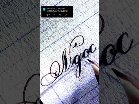 Video Luyện chữ đẹp Phong Linh - Tặng bạn Ngọc Hân -... - youtube