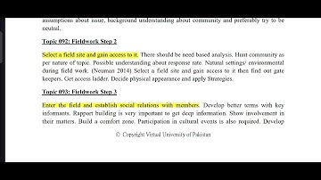 SOC609 Lecture 28 Qualitative Research Methods Short Lecture VU Lectures Updated