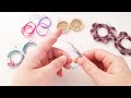 DIY Boucles d'oreilles au crochet | Bijoux au crochet | 3 Easy DIY earrings reuse bottle caps